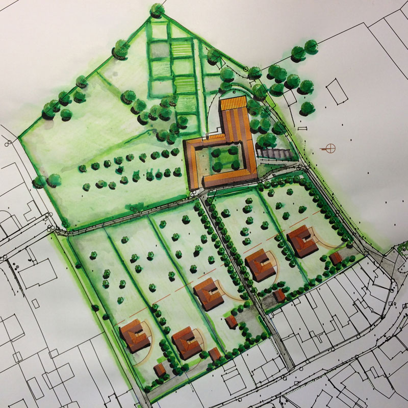 Projet de réhabilitation d’une ferme et lotissement