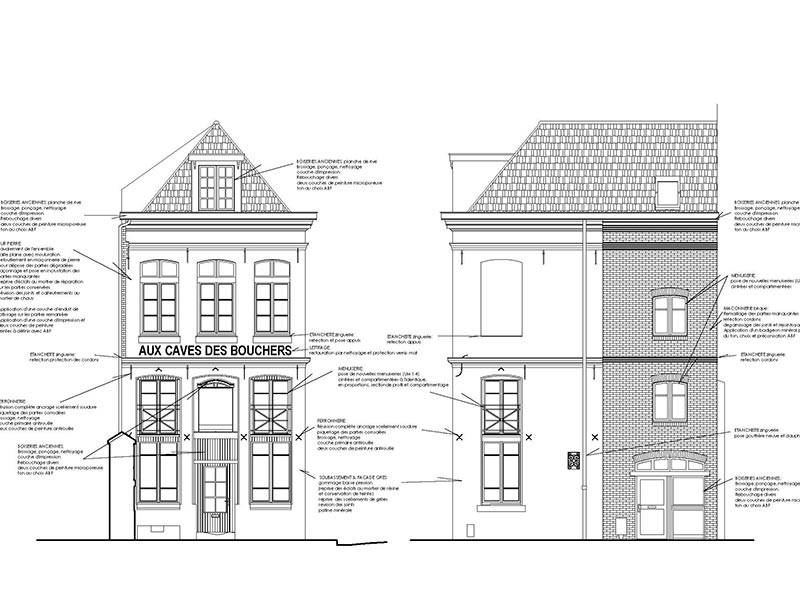 Projet de restauration dans le vieux Lille